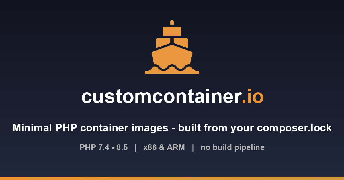 Minimal PHP Container Images — Built from Your composer.lock ...